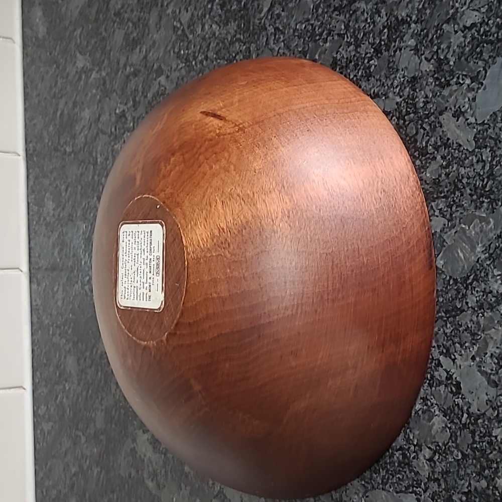 Vintage Canadian Birchwood Wooden Bowl - Picture 5 of 11